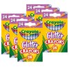 Crayola Glitter Crayons, Regular Size, 24 Colors Per Set, 144PK 523715